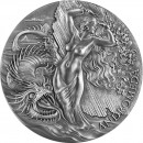 Republic of Cameroon ANDROMEDA AND SEA MONSTER series CELESTIAL BEAUTY 2000 Francs Silver Coin 2022 Antique finish 2 oz